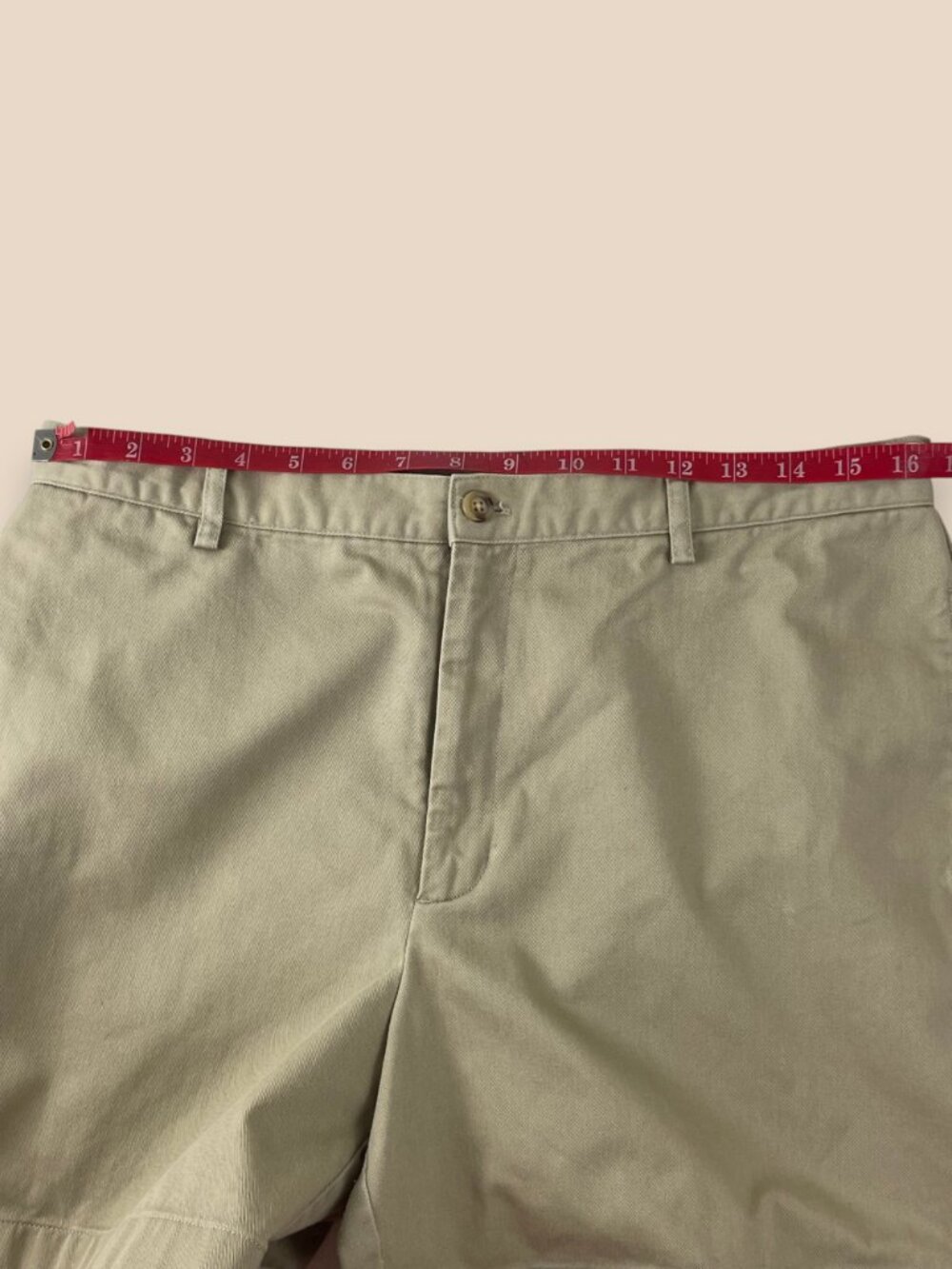 Ralph Lauren Sport Khaki Chino Shorts Cotton Navy Pony Embroidered Logo Women 12 - Picture 5 of 9